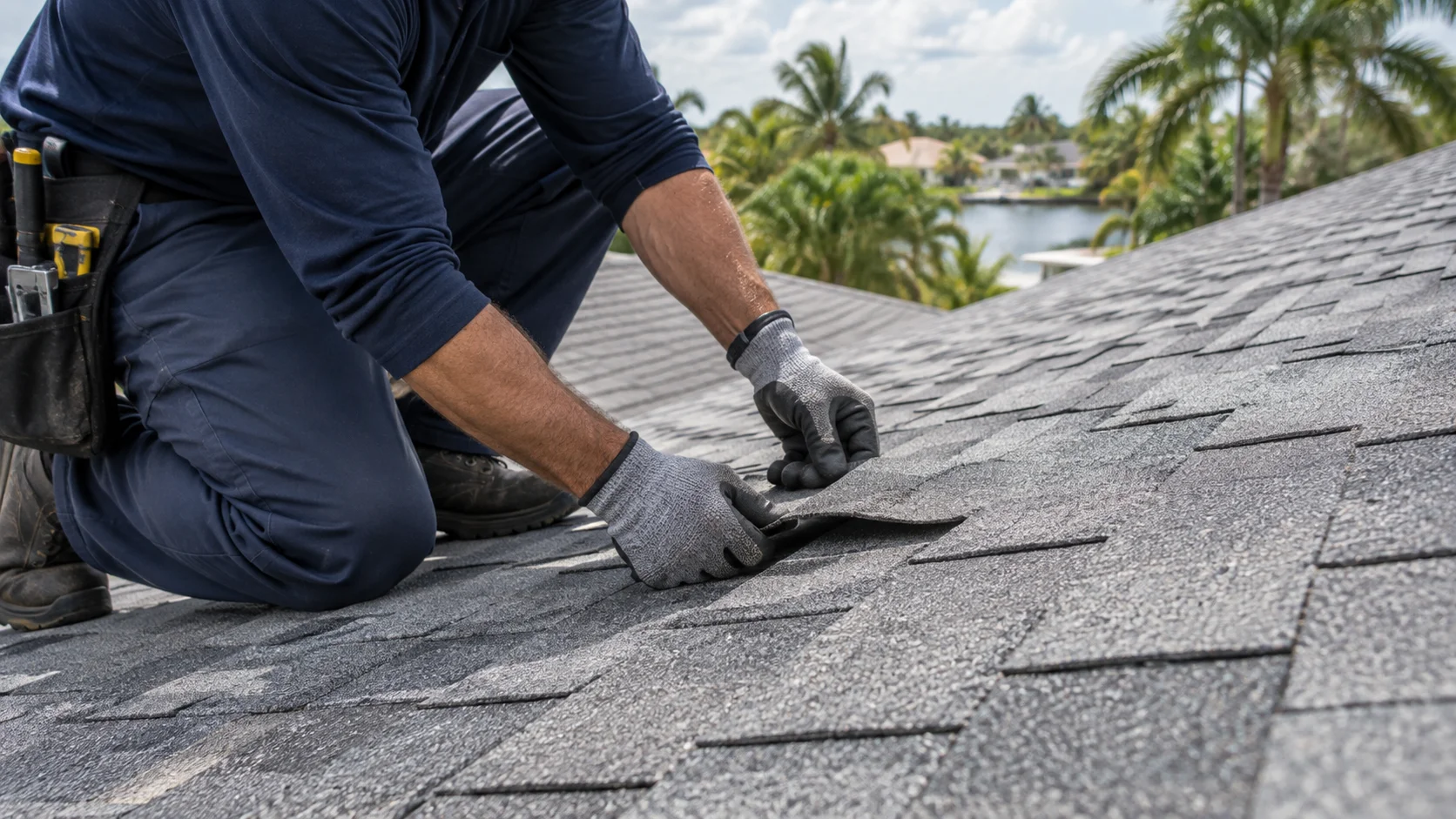 Inspection of asphalt roofing shingles